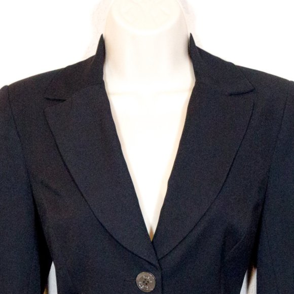 VTG Y2K Black Pant Suit Size 4 - Picture 6 of 12